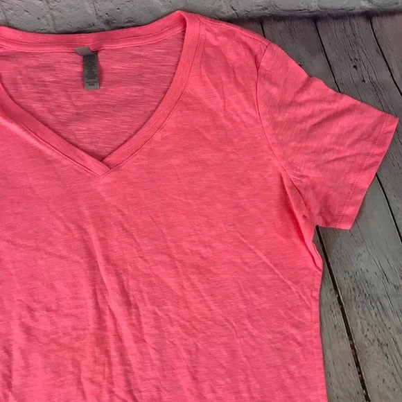 Next Level Pink Top Short Sleeve T Shirt-Set of 4 - Picture 4 of 7